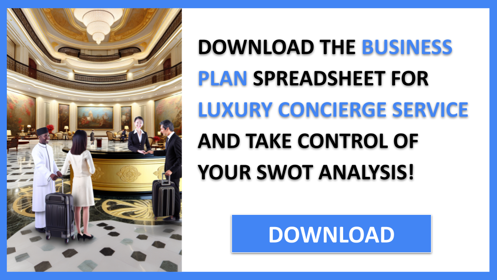 Business Plan Example for Luxury Concierge Service - Luxury Concierge Service SWOT Analysis- CTA3