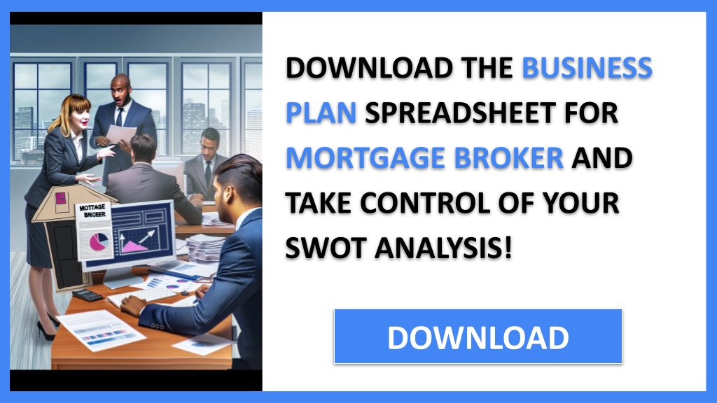 Business Plan Example for Mortgage Broker - Mortgage Broker SWOT Analysis- CTA3