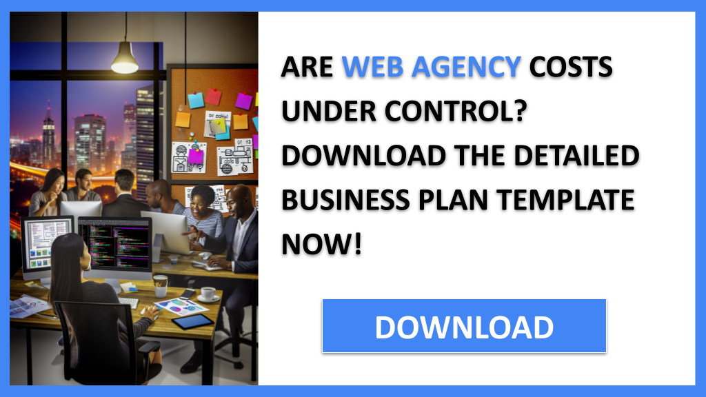Business Plan Example for Web Agency - Web Agency Costs- CTA1