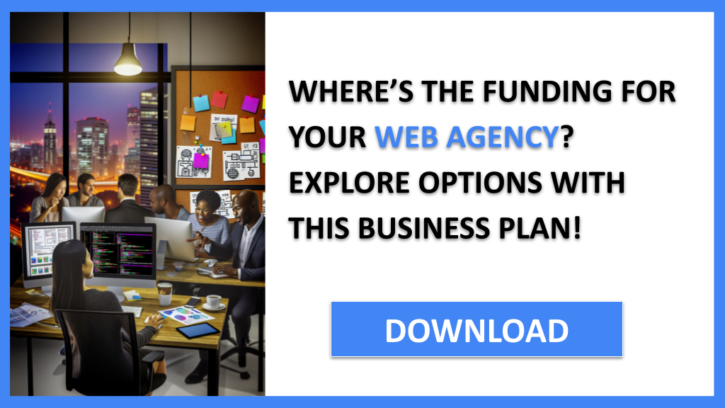 Business Plan Example for Web Agency - Web Agency Funding Options- CTA1