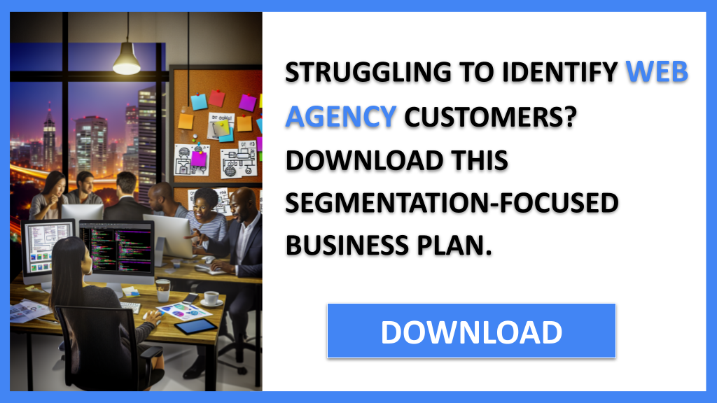 Business Plan Example for Web Agency - Web Agency Customer Segments- CTA1
