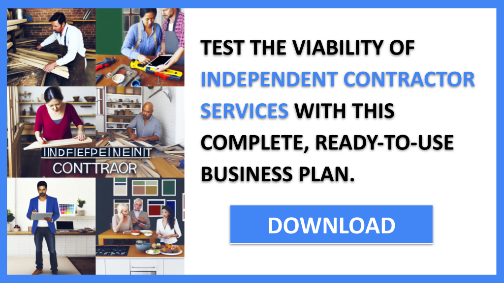 Business Plan Example for Independent Contractor Services - Independent Contractor Services Feasibility Study- CTA3