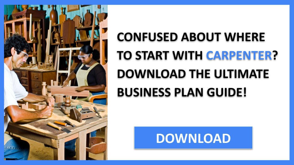 Business Plan Example for Carpenter - Carpenter Complete Guide- CTA1