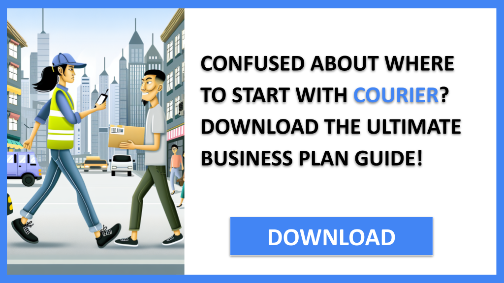 Business Plan Example for Courier - Courier Complete Guide- CTA1