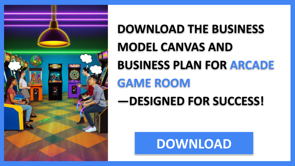 Business Plan Example for Arcade Game Room - Arcade Game Room Business Model Canvas- CTA2