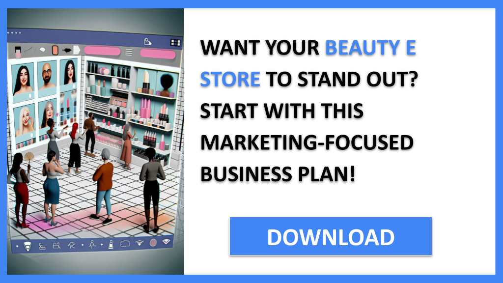 Business Plan Example for Beauty E Store - Beauty E Store Marketing Plan- CTA1