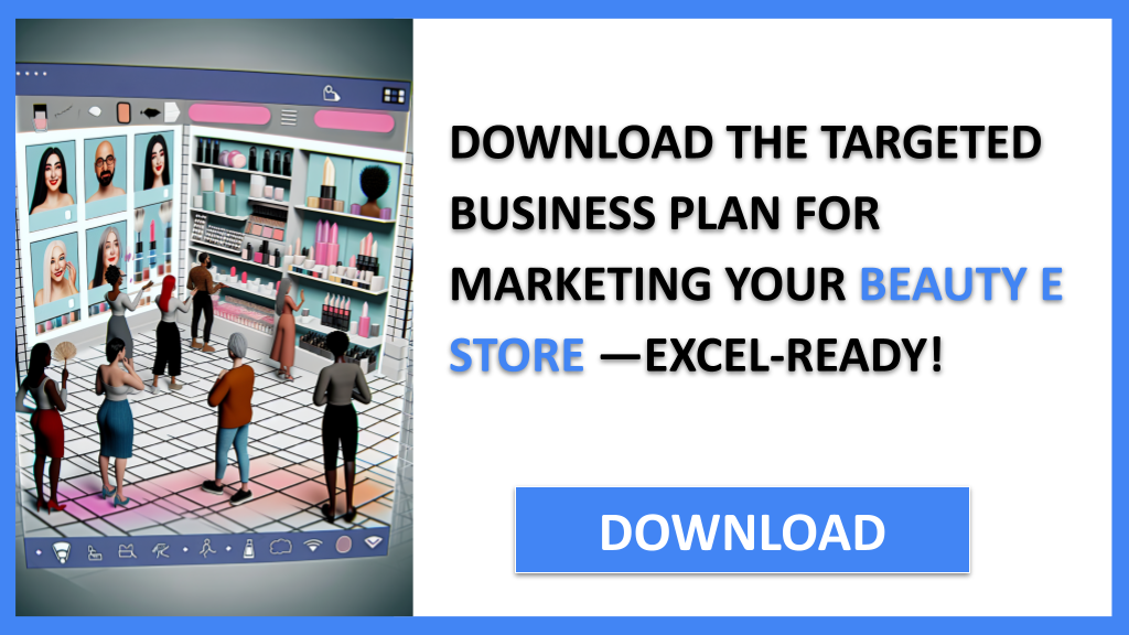 Business Plan Example for Beauty E Store - Beauty E Store Marketing Plan- CTA2