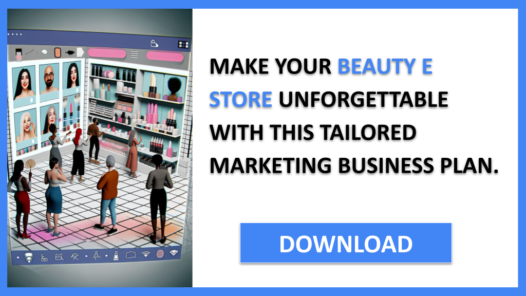 Business Plan Example for Beauty E Store - Beauty E Store Marketing Plan- CTA3