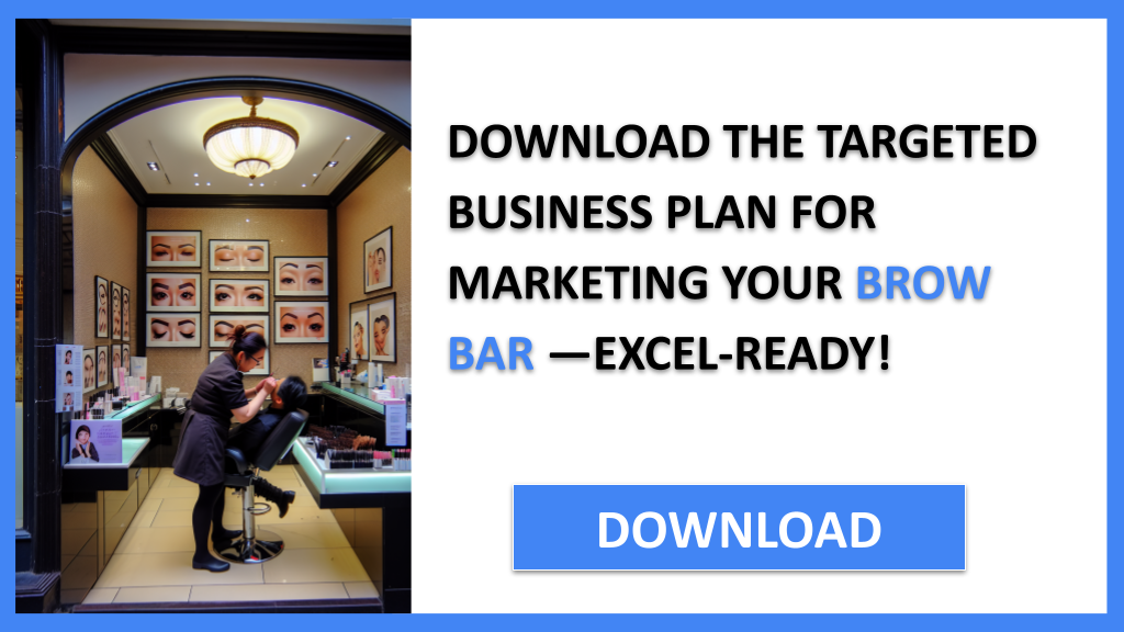 Business Plan Example for Brow Bar - Brow Bar Marketing Plan- CTA2