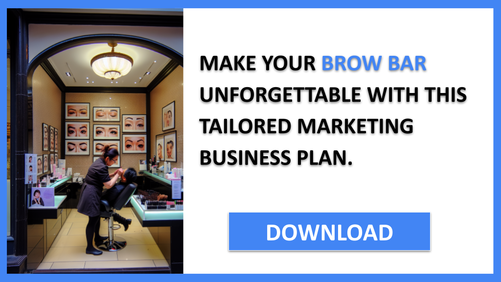 Business Plan Example for Brow Bar - Brow Bar Marketing Plan- CTA3