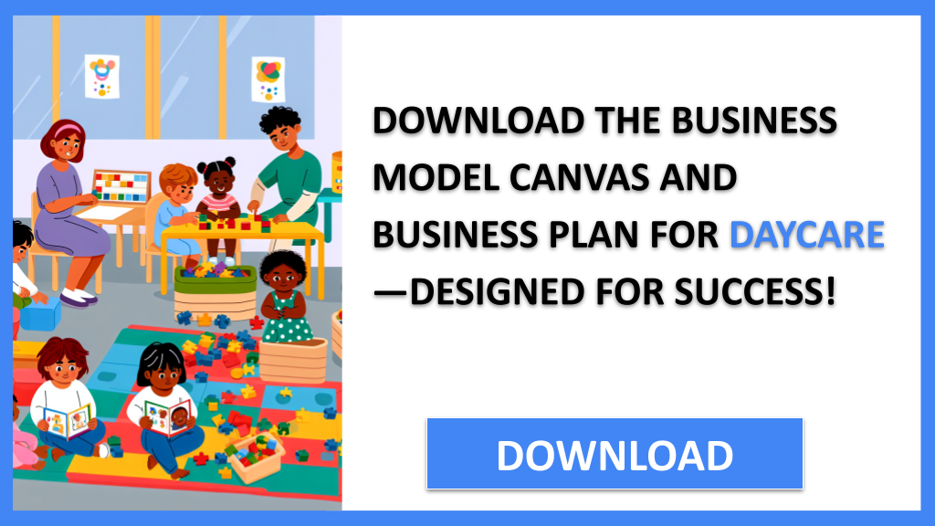 Business Plan Example for Daycare - Daycare Business Model Canvas- CTA2