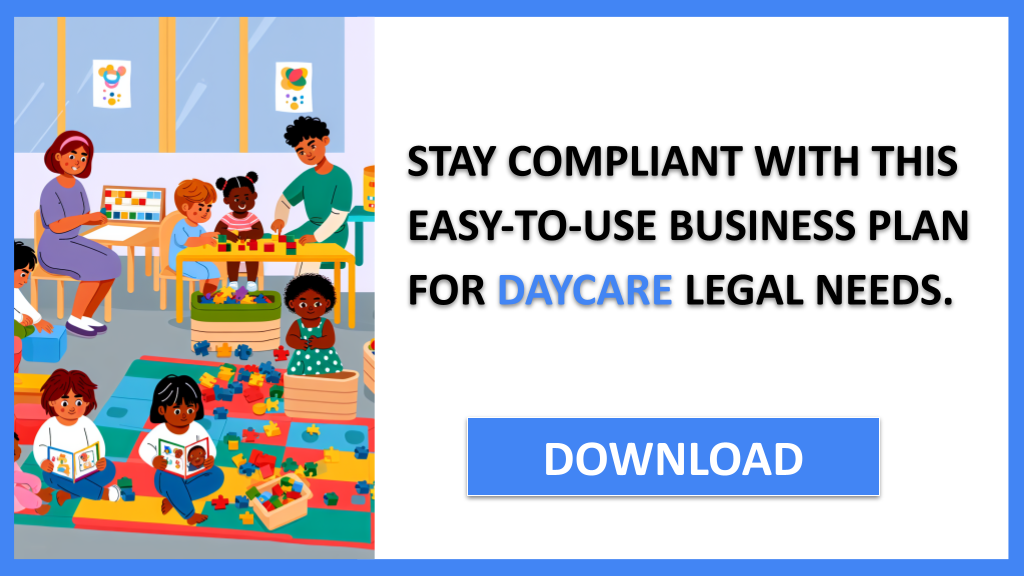 Business Plan Example for Daycare - Daycare Legal Considerations- CTA3