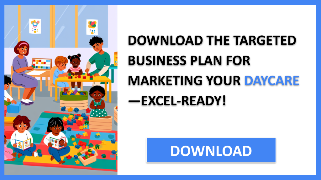 Business Plan Example for Daycare - Daycare Marketing Plan- CTA2