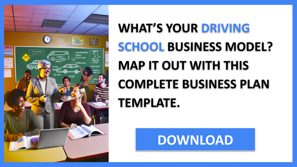 Business Plan Example for Driving School - Driving School Business Model Canvas- CTA1