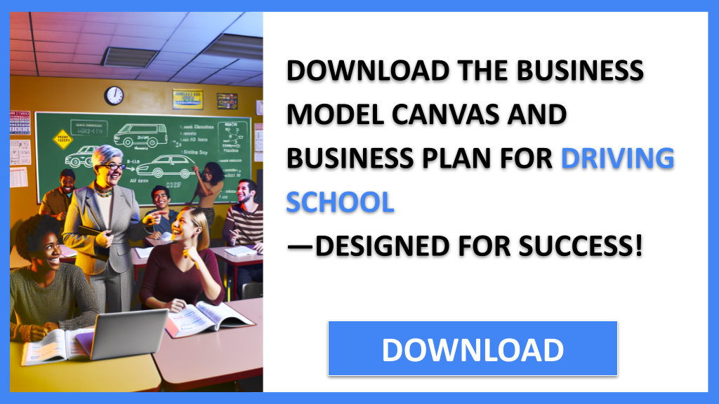 Business Plan Example for Driving School - Driving School Business Model Canvas- CTA2