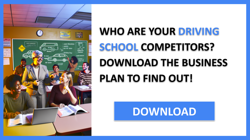 Business Plan Example for Driving School - Driving School Competition Study- CTA1