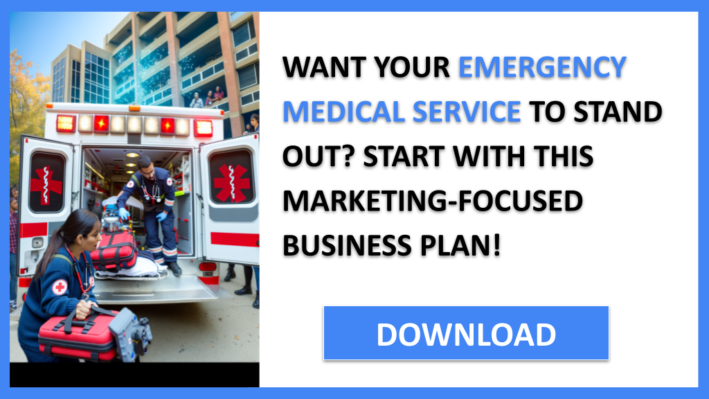Business Plan Example for Emergency Medical Service - Emergency Medical Service Marketing Plan- CTA1