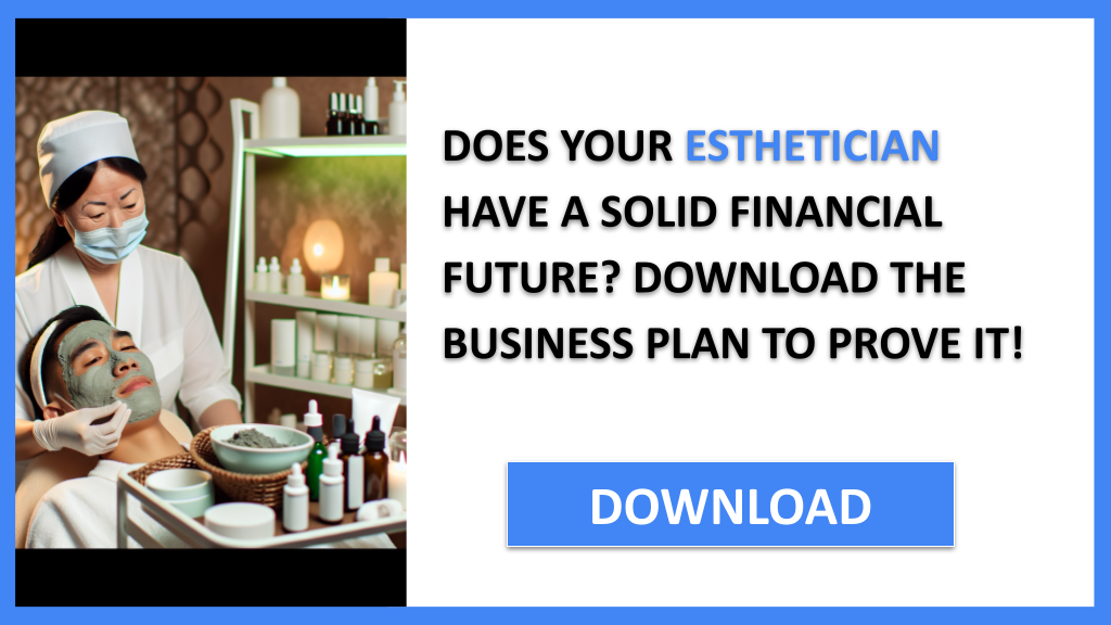 Business Plan Example for Esthetician - Esthetician Financial Plan- CTA1
