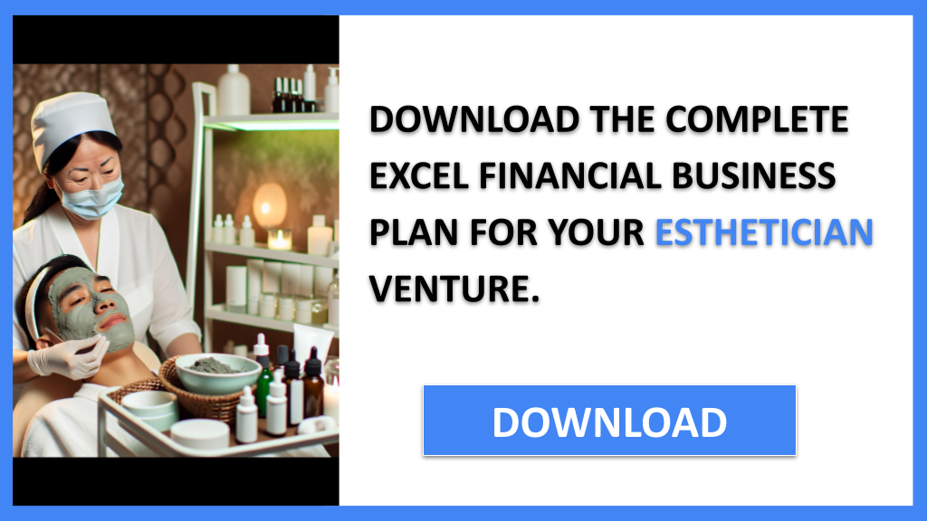 Business Plan Example for Esthetician - Esthetician Financial Plan- CTA2