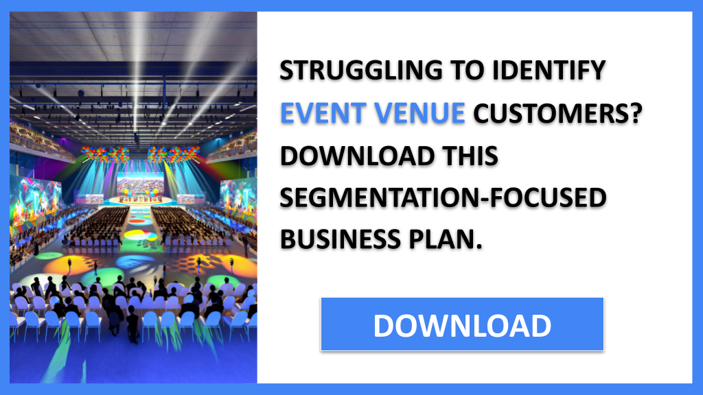 Business Plan Example for Event Venue - Event Venue Customer Segments- CTA1