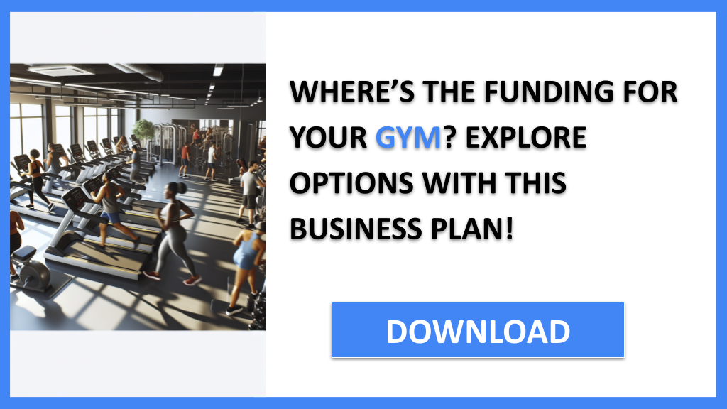 Business Plan Example for Gym - Gym Funding Options- CTA1