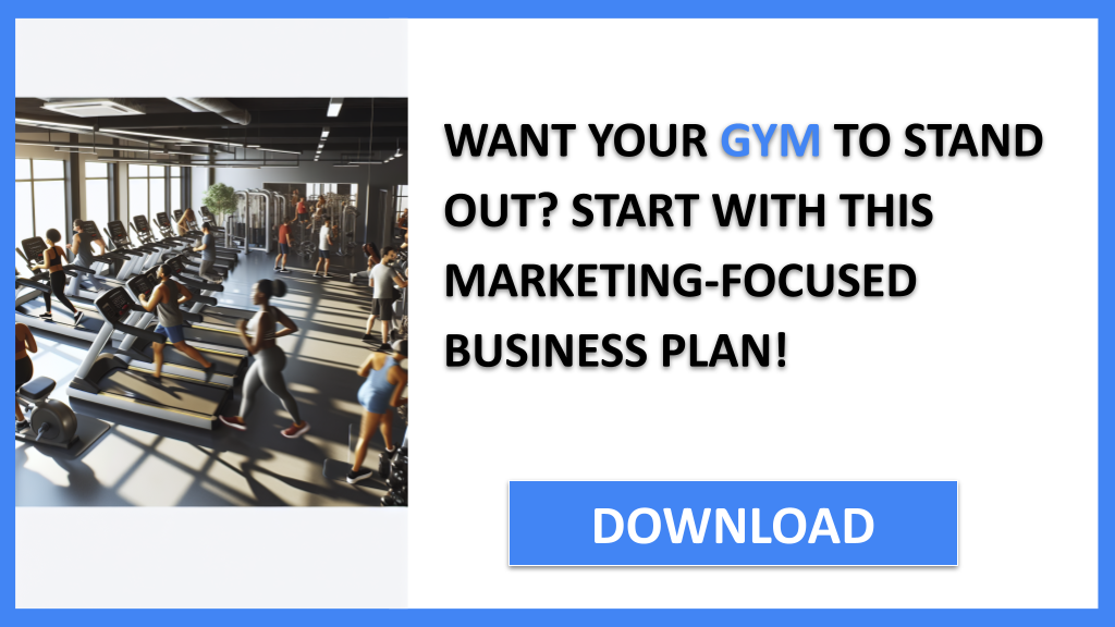 Business Plan Example for Gym - Gym Marketing Plan- CTA1