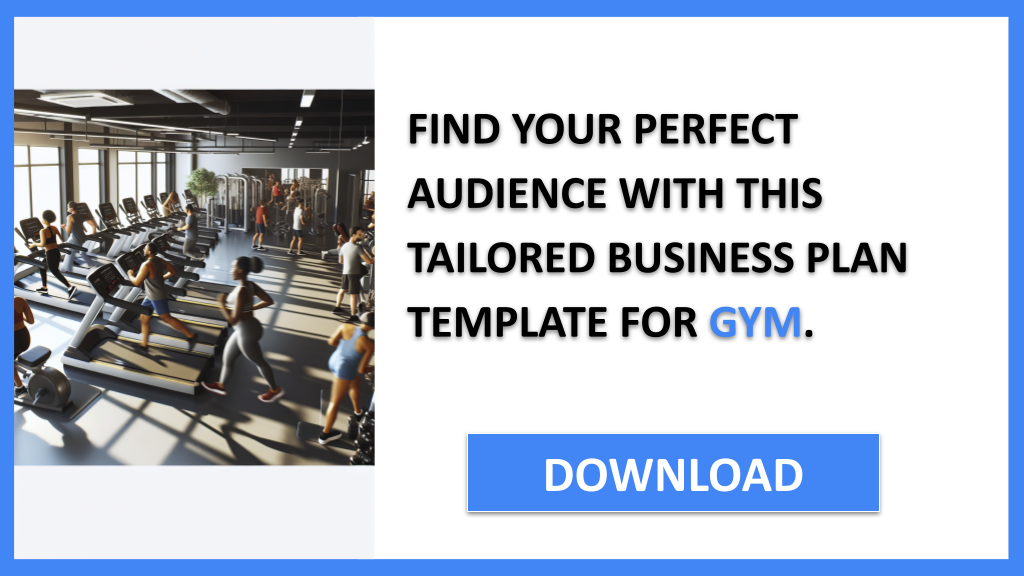 Business Plan Example for Gym - Gym Customer Segments- CTA2