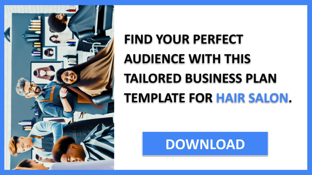 Business Plan Example for Hair Salon - Hair Salon Customer Segments- CTA2