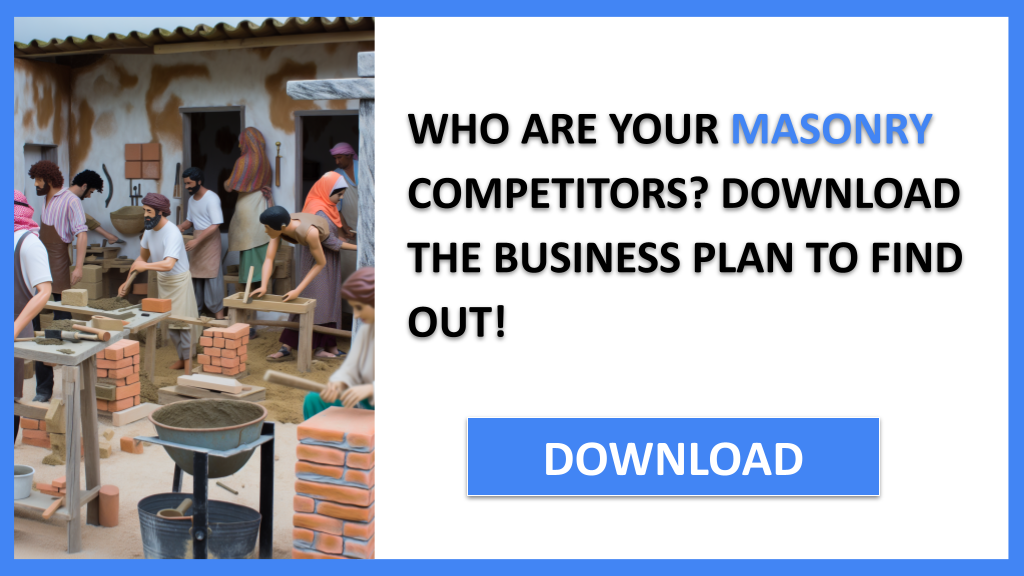 Business Plan Example for Masonry - Masonry Competition Study- CTA1
