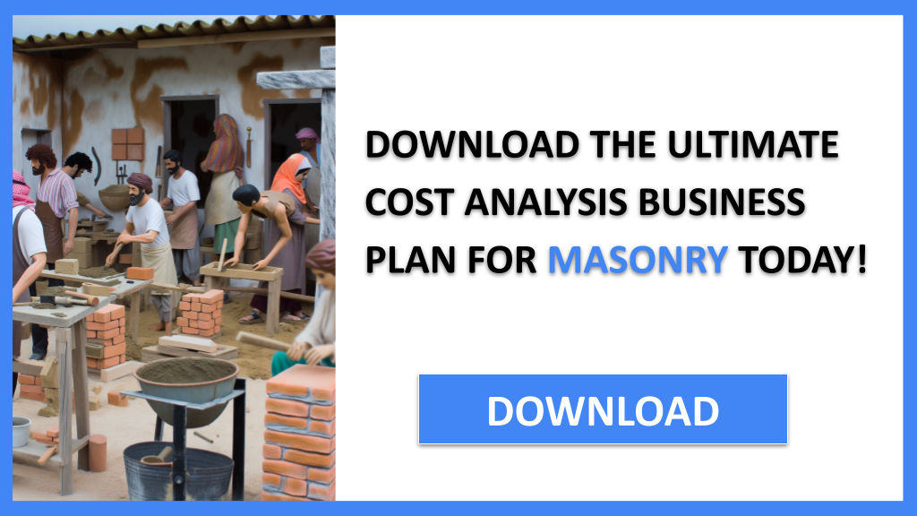 Business Plan Example for Masonry - Masonry Costs- CTA3