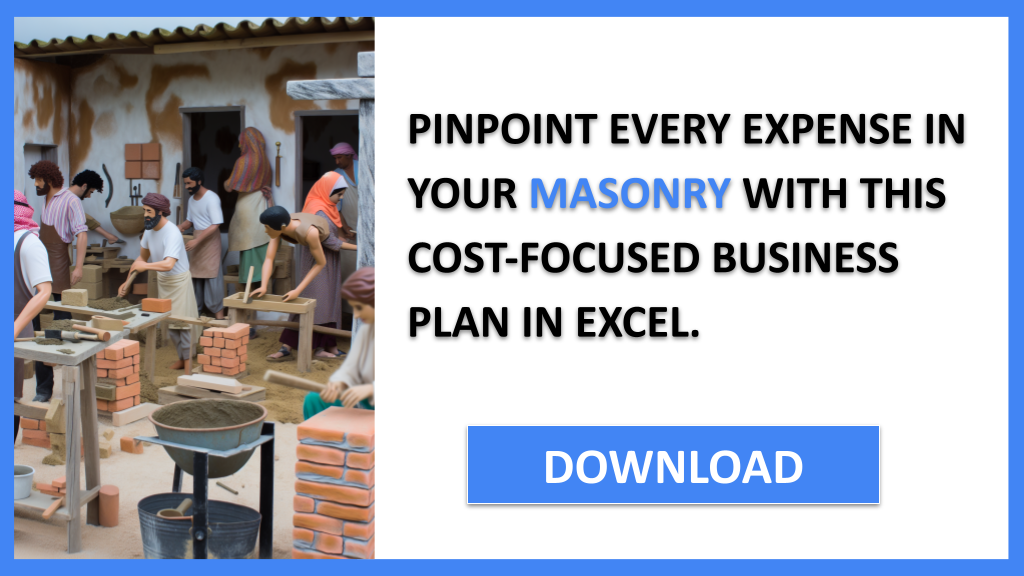 Business Plan Example for Masonry - Masonry Costs- CTA2