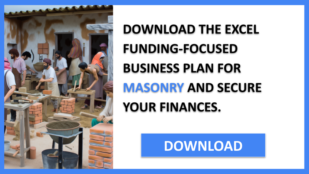 Business Plan Example for Masonry - Masonry Funding Options- CTA2