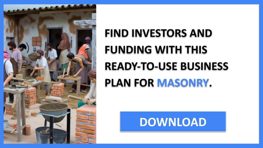 Business Plan Example for Masonry - Masonry Funding Options- CTA3