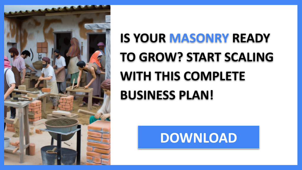 Business Plan Example for Masonry - Masonry Growth Strategy- CTA1