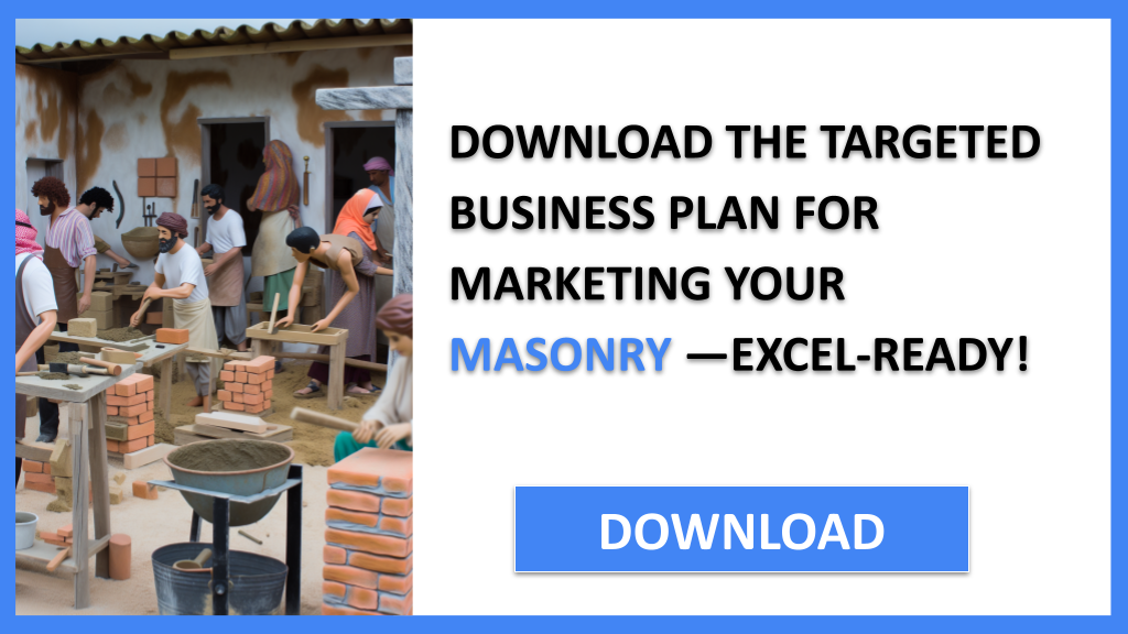 Business Plan Example for Masonry - Masonry Marketing Plan- CTA2