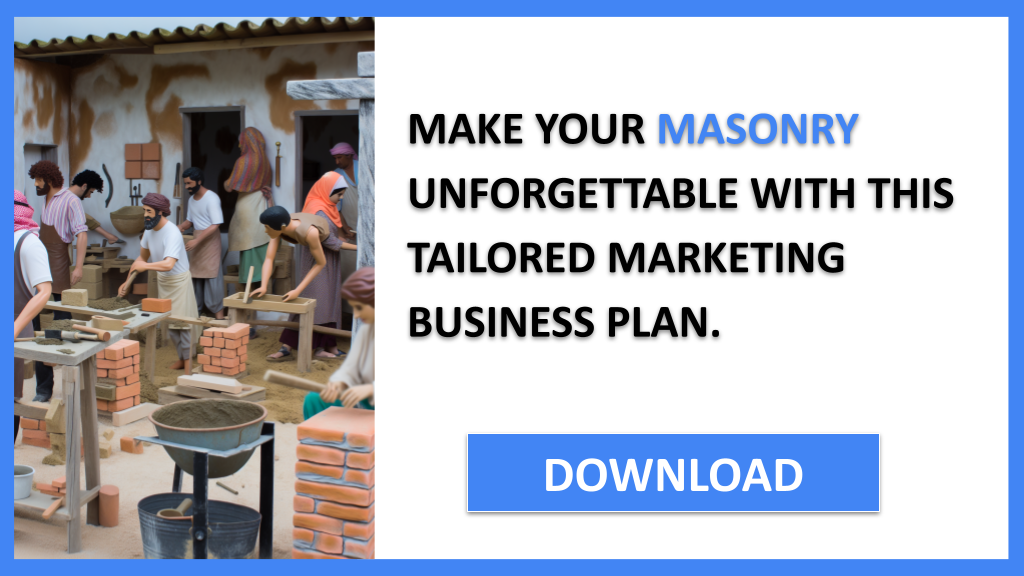 Business Plan Example for Masonry - Masonry Marketing Plan- CTA3