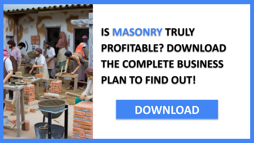 Business Plan Example for Masonry - Masonry Profitability- CTA1