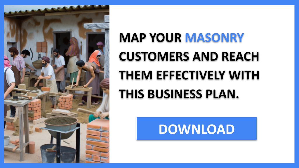 Business Plan Example for Masonry - Masonry Customer Segments- CTA3