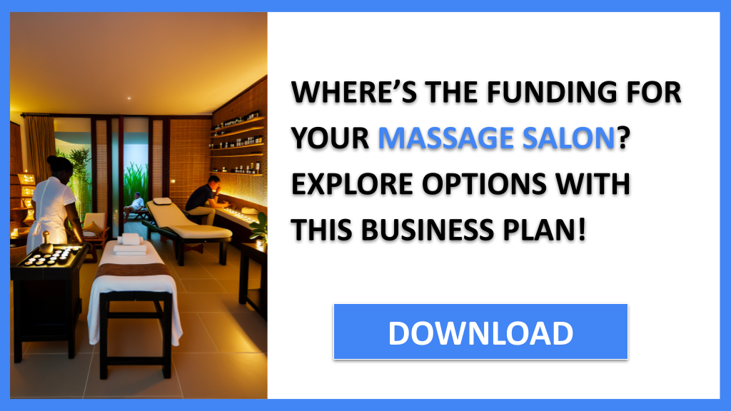 Business Plan Example for Massage Salon - Massage Salon Funding Options- CTA1
