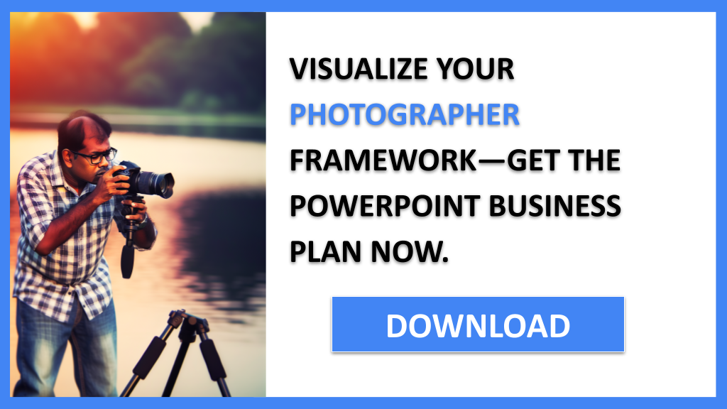 Business Plan Example for Photographer - Photographer Business Model Canvas- CTA3