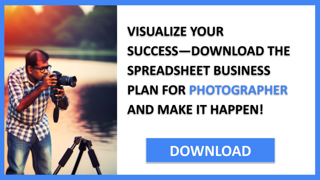 Business Plan Example for Photographer - Photographer Business Plan- CTA3