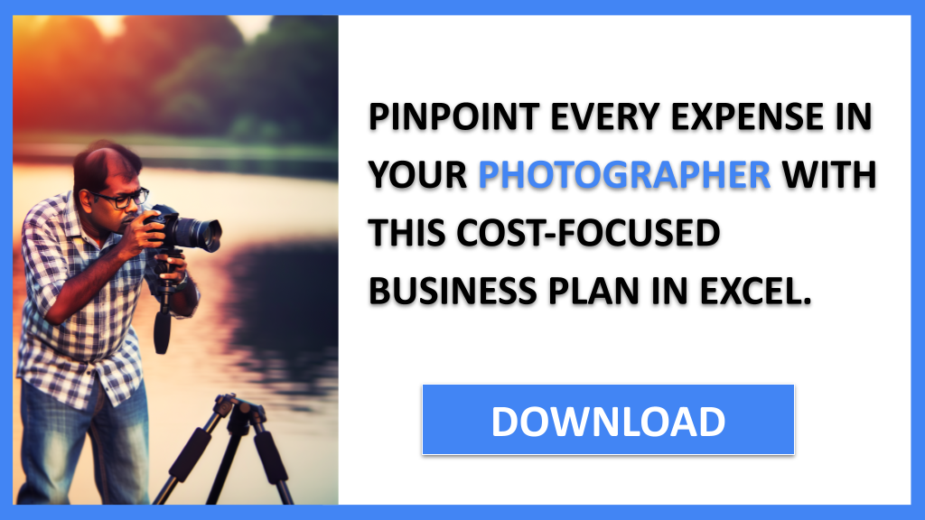 Business Plan Example for Photographer - Photographer Costs- CTA2