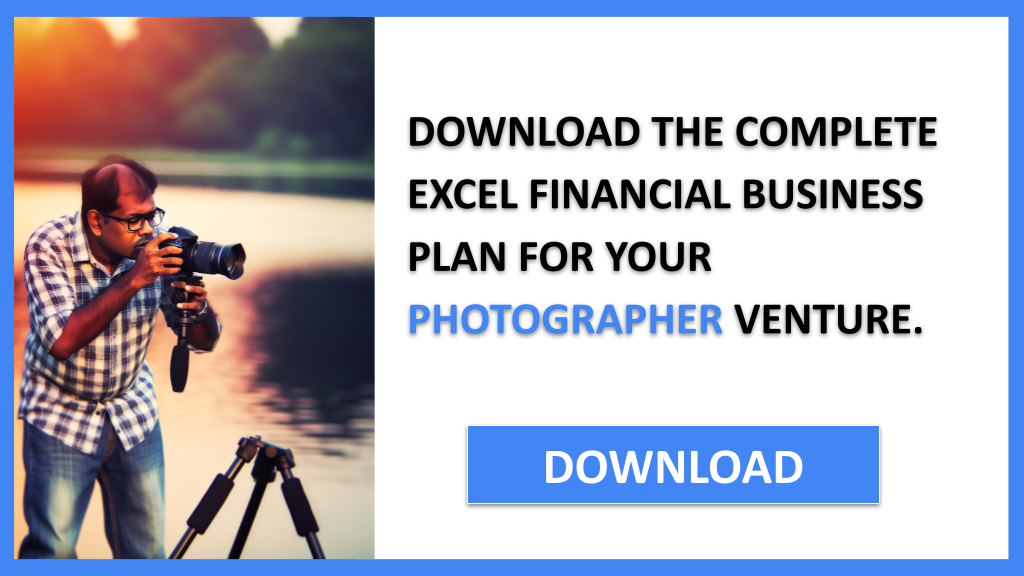 Business Plan Example for Photographer - Photographer Financial Plan- CTA2