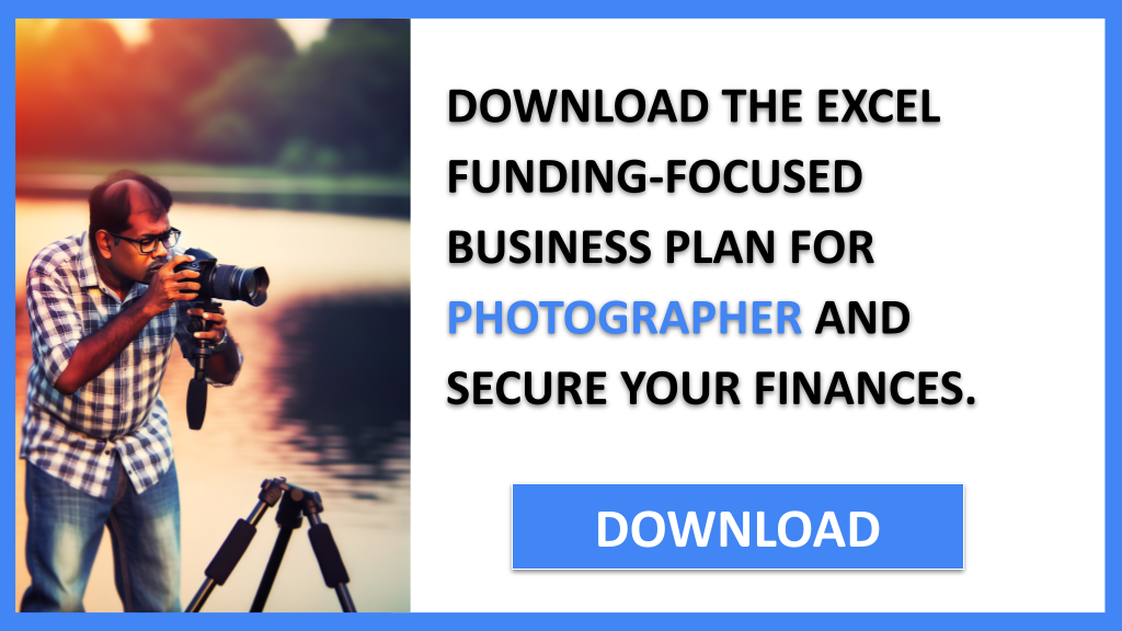 Business Plan Example for Photographer - Photographer Funding Options- CTA2