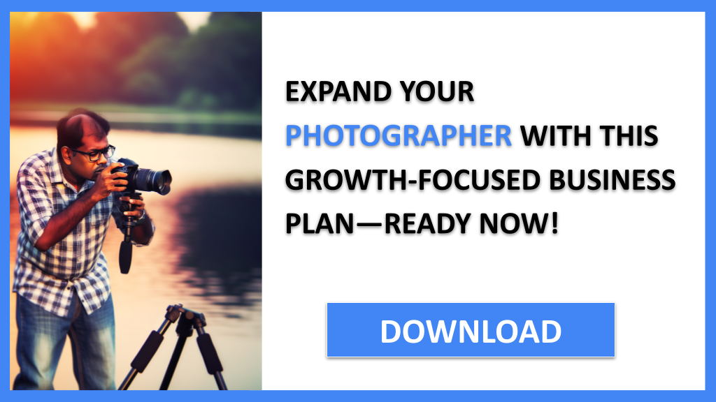 Business Plan Example for Photographer - Photographer Growth Strategy- CTA3