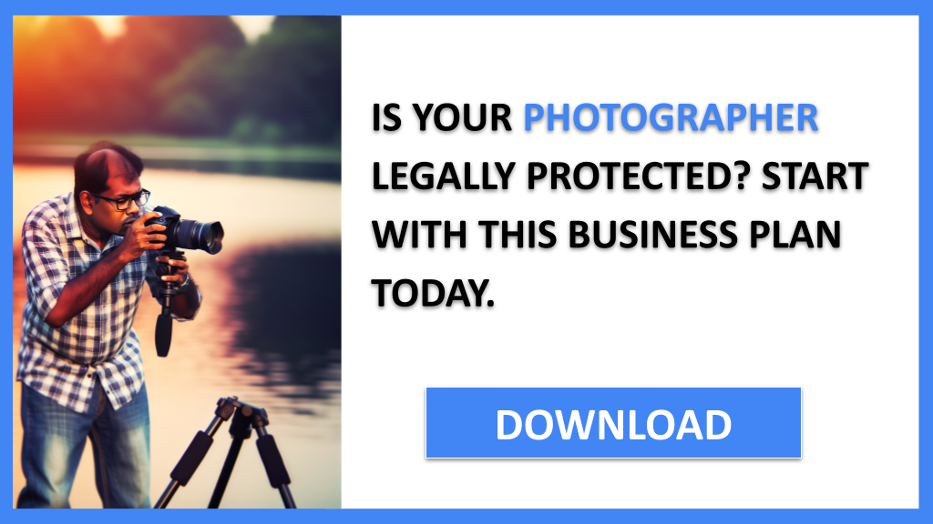 Business Plan Example for Photographer - Photographer Legal Considerations- CTA1