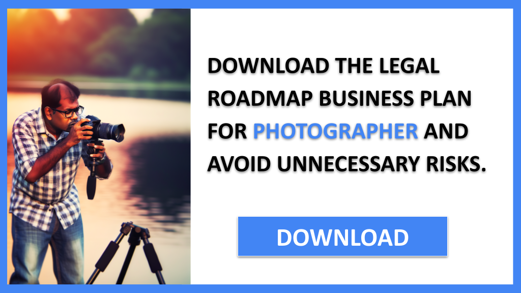 Business Plan Example for Photographer - Photographer Legal Considerations- CTA2