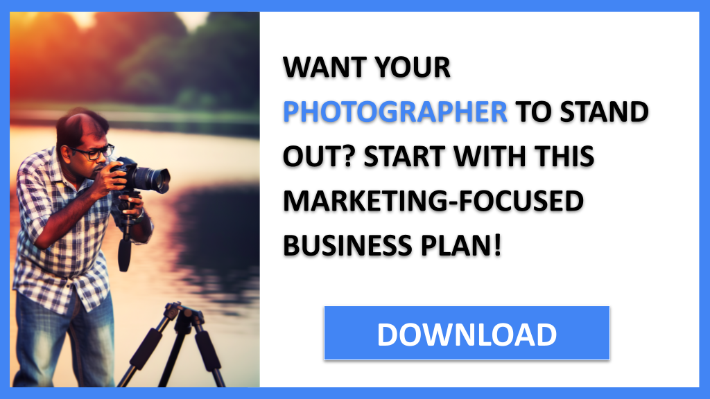 Business Plan Example for Photographer - Photographer Marketing Plan- CTA1