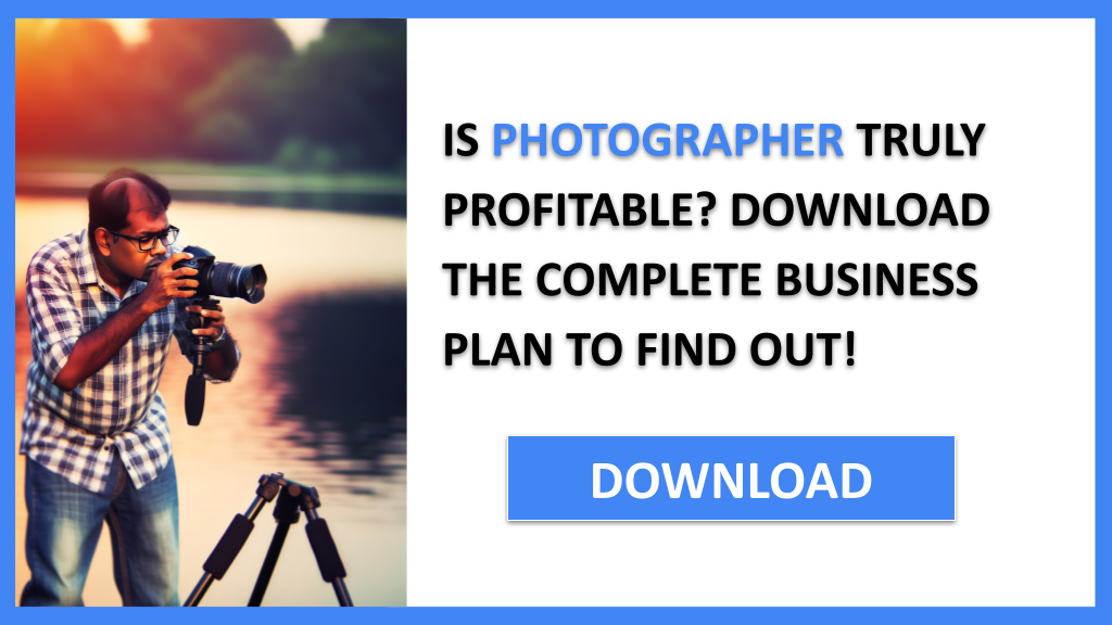 Business Plan Example for Photographer - Photographer Profitability- CTA1