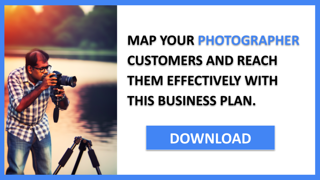 Business Plan Example for Photographer - Photographer Customer Segments- CTA3
